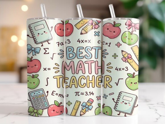 Best Math Teacher Tumbler Wrap PNG Review