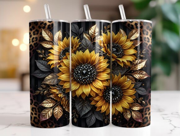 Black Gold Sunflower Tumbler Wrap Review