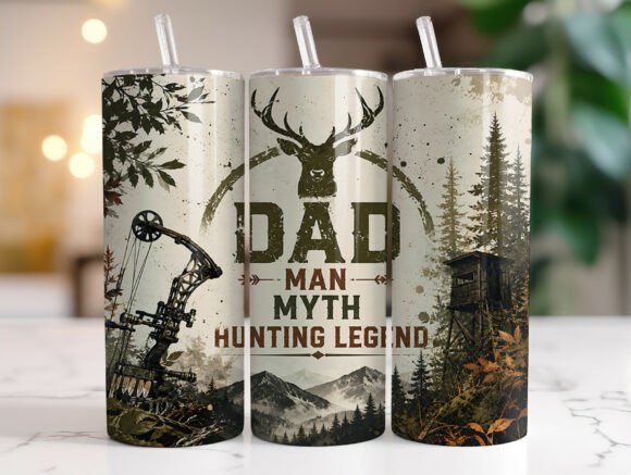 Camo Hunting Dad Tumbler Wrap Review