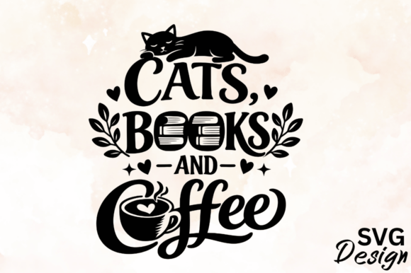 Cats Books and Coffee SVG Review