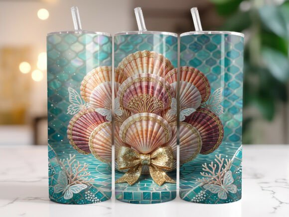 Coquette Seashell Tumbler Wrap Design Review