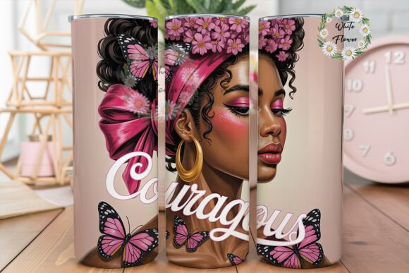 Courageous Afro Pink Floral Tumbler Review
