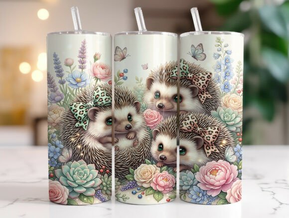 Cute Floral Hedgehog Tumbler Wrap Review