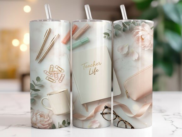 Elegant Teacher Life Tumbler Wrap Review