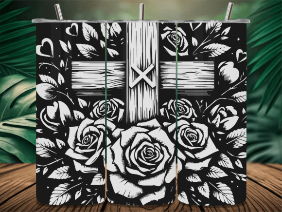 Flora Rose Religious Cross Tumbler Review