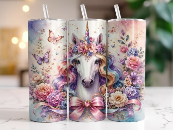 Floral Magical Unicorn Tumbler Wrap Review