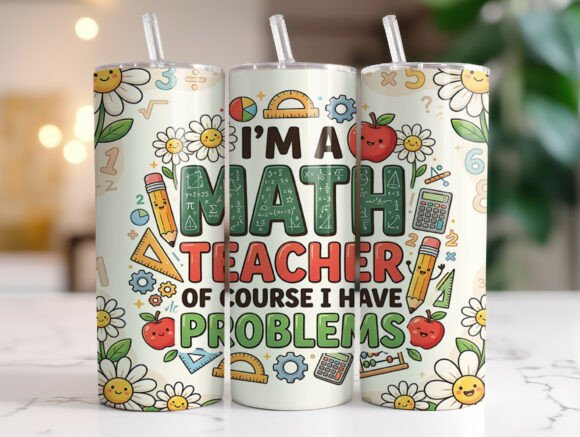 Funny Math Teacher Quote 20oz Tumbler Design Review