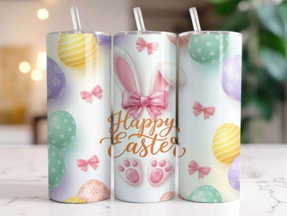 Happy Easter Tumbler Wrap PNG Review