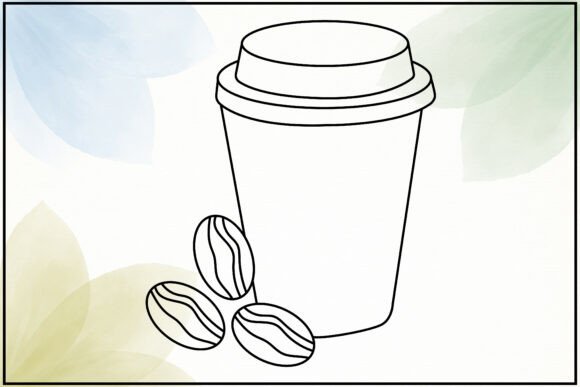 Minimal Coffee Cup Line Art Review for Embroidery Projects