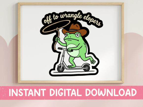 Off to Wrangle Elopers Frog SVG Review