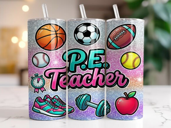 PE Teacher Tumbler Wrap Design Review