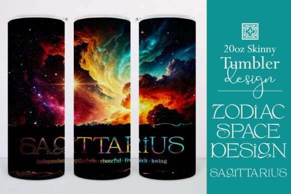 Sagittarius Zodiac Space Tumbler Wrap 2 Review