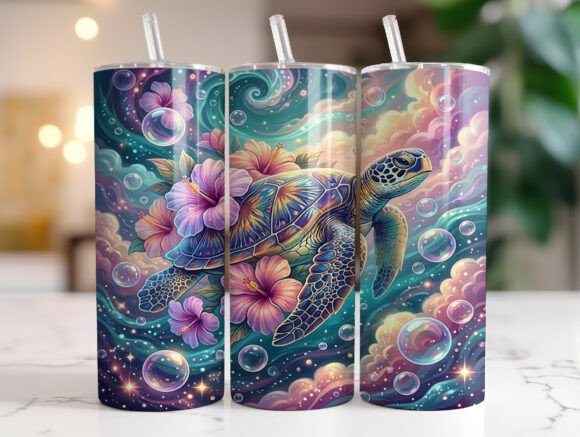 Sea Turtle Hibiscus Tumbler Wrap Review