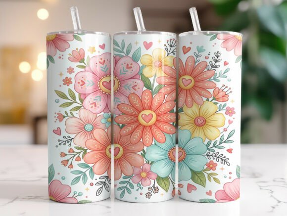 Spring Summer Flower Tumbler Wrap Review