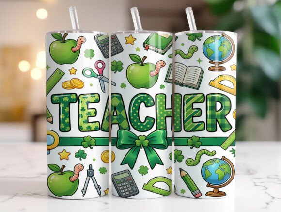 St. Patrick’s Day Teacher Tumbler Design Review